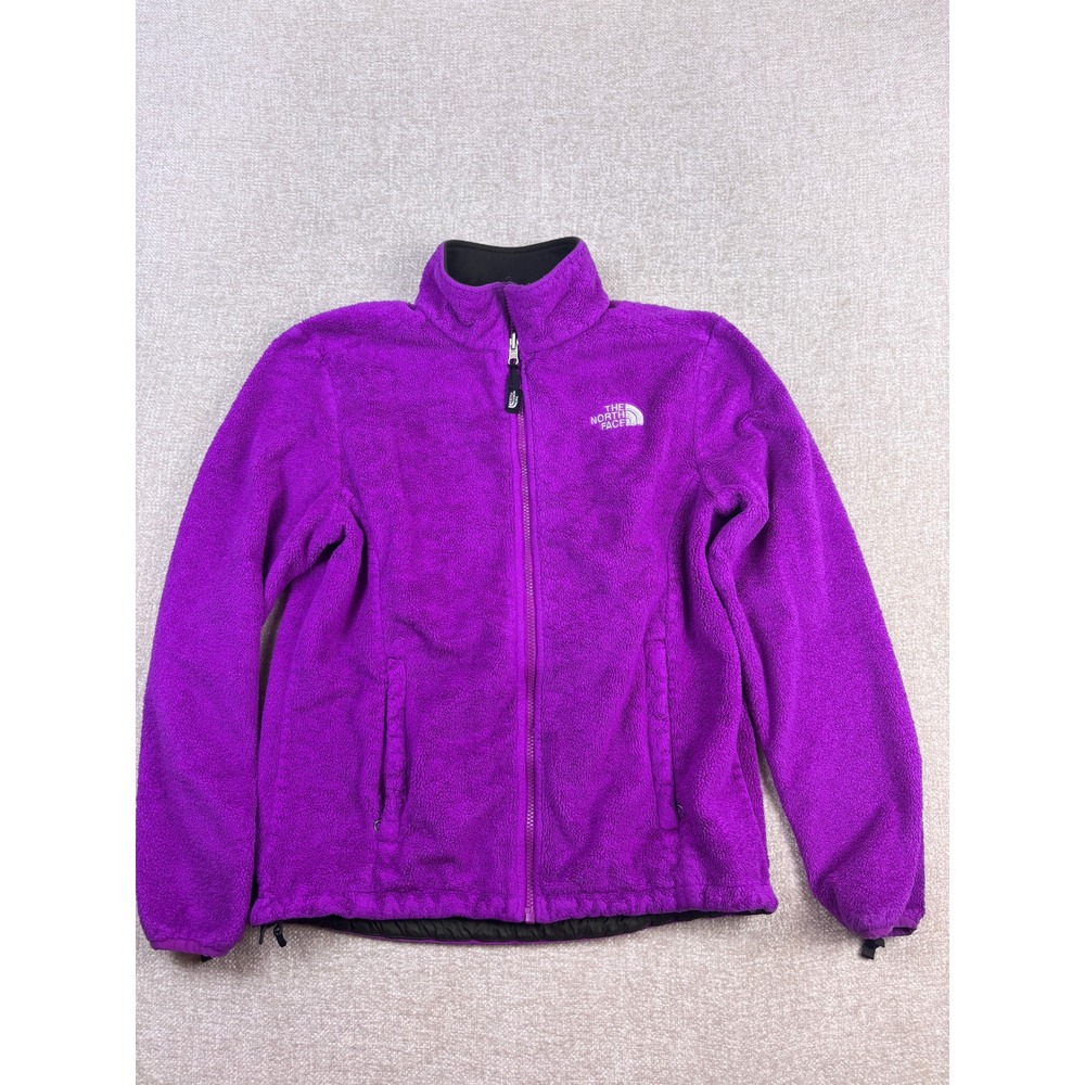 The North Face Osito Fleece Jacket Womens Medium Purple Full Zip Soft Plush